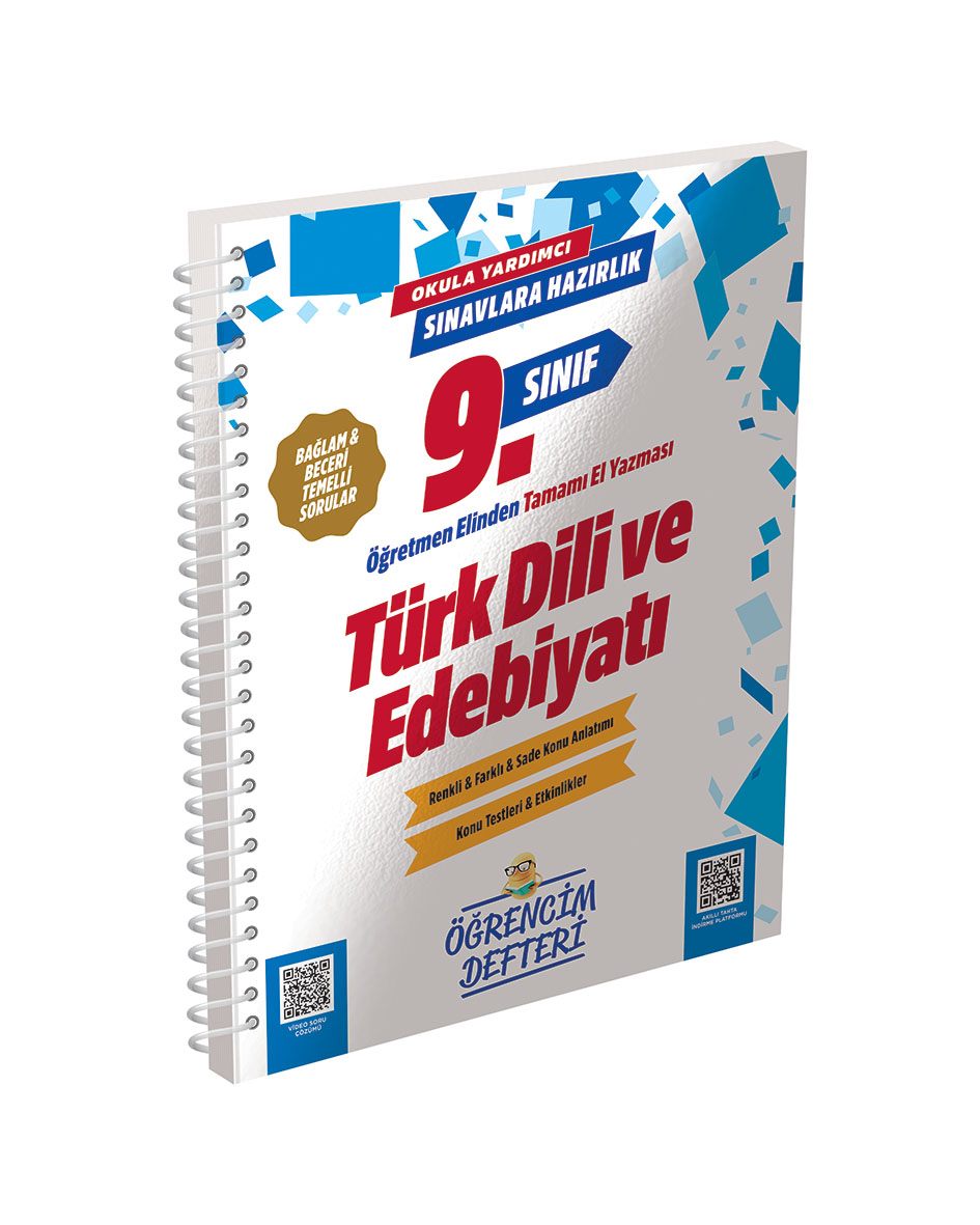 3158- 9.Sınıf Türk Dili Edebiyatı Öğrencim Defteri