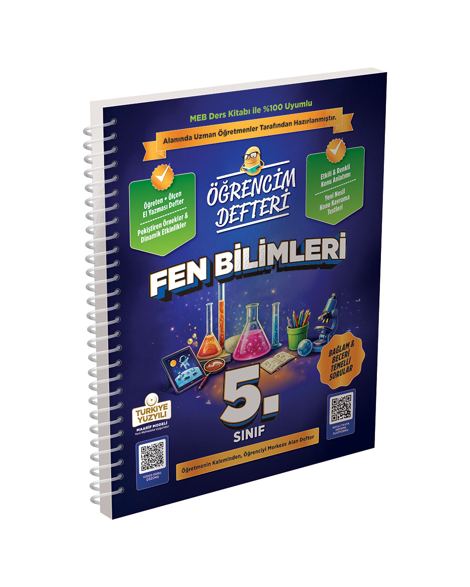 3358 5.Sınıf Fen Bilimleri Öğrencim Defteri