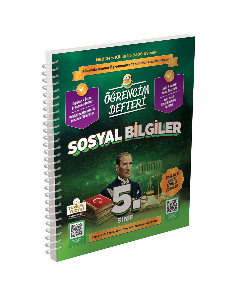 3359 5.Sınıf Sosyal Bilgiler Öğrencim Defteri 3359 5.Sınıf Sosyal Bilgiler Öğrencim Defteri