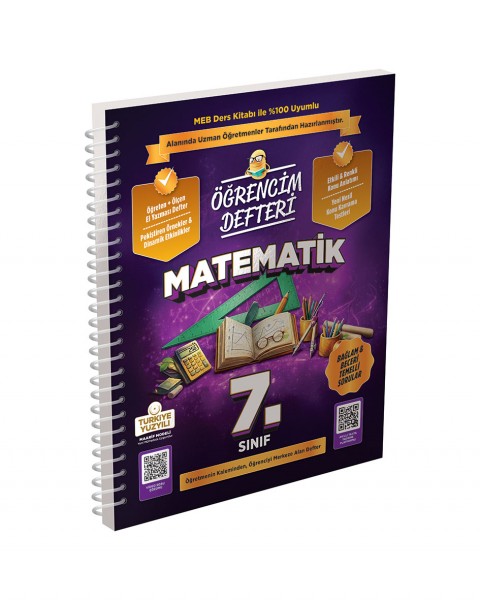 3402 7.Sınıf Matematik Öğrencim Defteri