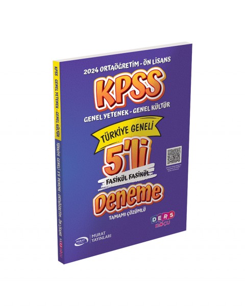 4037 KPSS GKGY Ort - Ön Lisans 5 Li Deneme DK